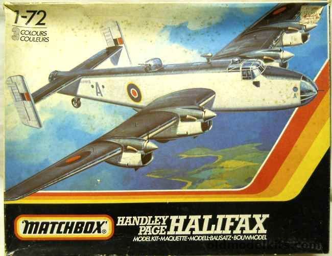 Matchbox 1/72 Handley Page Halifax GRII Series IA / B.MkI/II - 58 Sq Coastal command Wales 1943 / 76 Sq RAF Yorks (P/O Christoper Cheshire's Aircraft) / 10th Sq RAF Yorks 1942, PK-604 plastic model kit